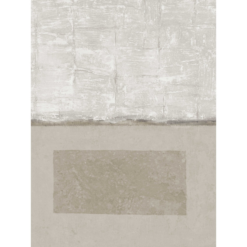 Gris texturé beige - reproduction sur toile tendue, H 24 po x l 18 po