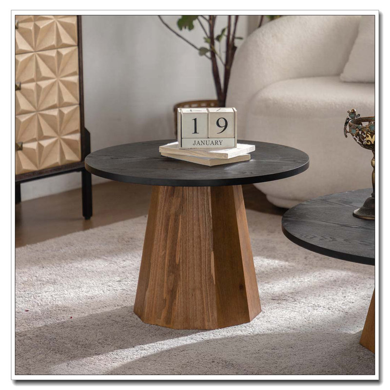 Table basse ronde en bois