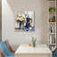«Farmhouse Decor Vintage Coffee Pot & Wildflowers», art mural en bois 16 po x 16 po