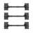 Black Cabin Hook Eye Latches 7.3" L Wrought Iron with Hardware