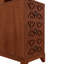 Table de bout avec 3 tiroirs, table de coin avec 2 tablettes ouvertes, table d'appoint haute pour chambre à coucher et coin-689534166