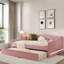 Upholstered Daybed Upholstered Daybed With Led Light And Trundle-423444450