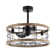 24" Monson 3-Blade Caged Ceiling Fan with Remote Control and Light Kit