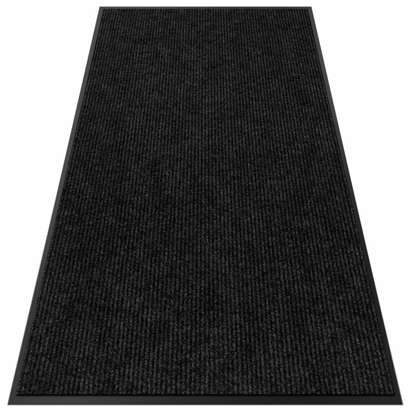 Tapis d'entrée noir pour l'extérieur, L 36 po x L 108 po
