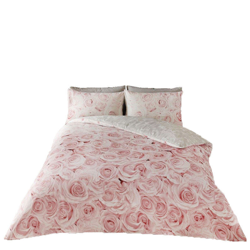 Blossom Duvet Cover Set with Pillowcases, Polycotton, High-Quality Lightweight Bedding, Single Double King & Superking