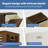 Tilt-Out Bamboo Laundry Hamper with Hidden Removable Basket, 1 Unit, (Walnut)-2050098909