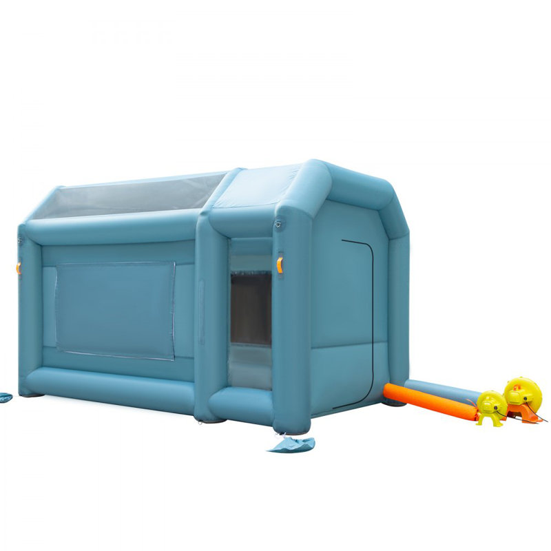 Portable Inflatable Paint Booth, Inflatable Spray Booth, Car Paint Tent w/Air Filter System & 2 Blowers, Upgraded Blow Up Spray Booth Tent, Auto Paint Workstation, Car Parking Garage