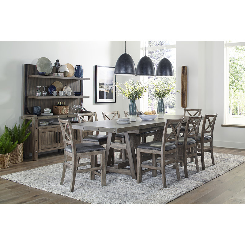 Coelho Extendable Solid Wood Base Dining Table