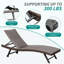 Chaise longue d'extérieur en osier 2 pièces