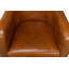 Fauteuil demi-tonneau en cuir fleur 28 po Mcafee