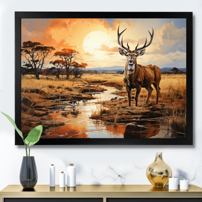Grand koudou antilope III sur toile