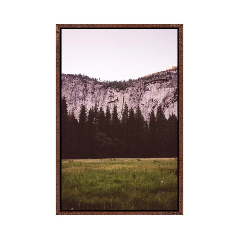 Yosemite Valley V by Bethany Young - Print on Canvas, Classic Brown Wood Framed, 66.04cm H x 45.72cm W x 3.81cm D