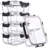 Sorbus 5-Pack 35 oz/1040 mL 3-Compartment Glass Food Storage Containers with Airtight Lids