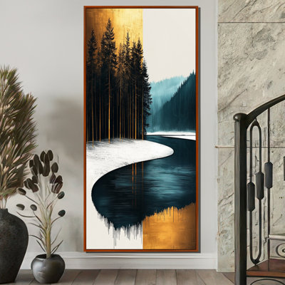 Geonwoo Sunrise On Golden Emerald Mountains Horizon II - Lake, reproduction d'art sur toile
