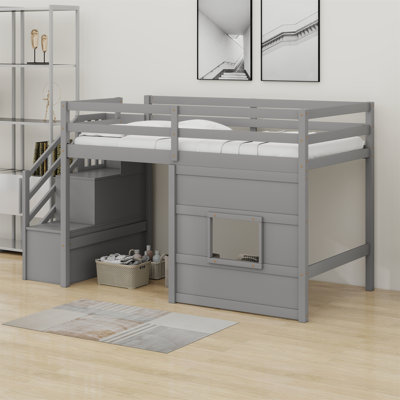 Loft Bed With Storage Staircase And Window