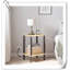 Table de bout avec station de charge, table d'appoint avec ports et prises USB, table de chevet, tablette de rangement à 2 niveaux, table de canapé pour petit espace, 1 paquet (2 pièces)-2106098802