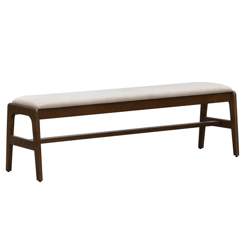 Maya Upholstered Bench, Brown