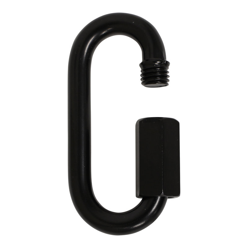Verrouillage à vis fileté (2 pièces), H 2,56 po x l 1,22 po x P 0,28 po, Noir, noir, noir, noir