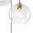3-Light Clear Hammered Glass Chandelier