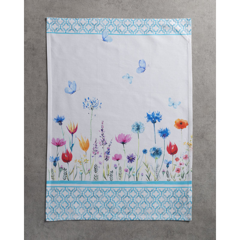 Cotton Floral Tea Towel Kitchen Towel