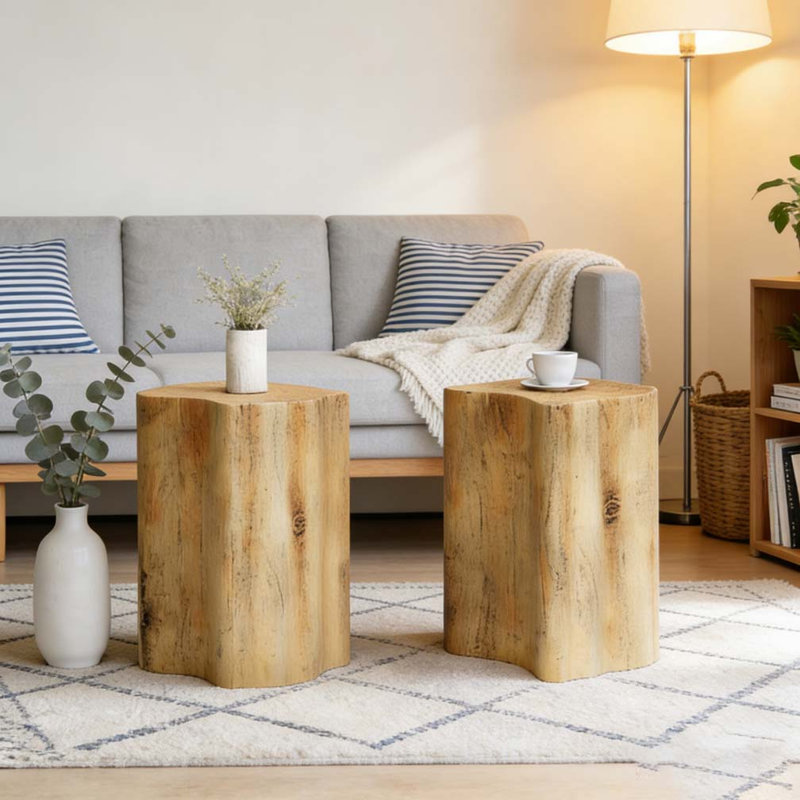 Table de bout 2 en 1, Naturel