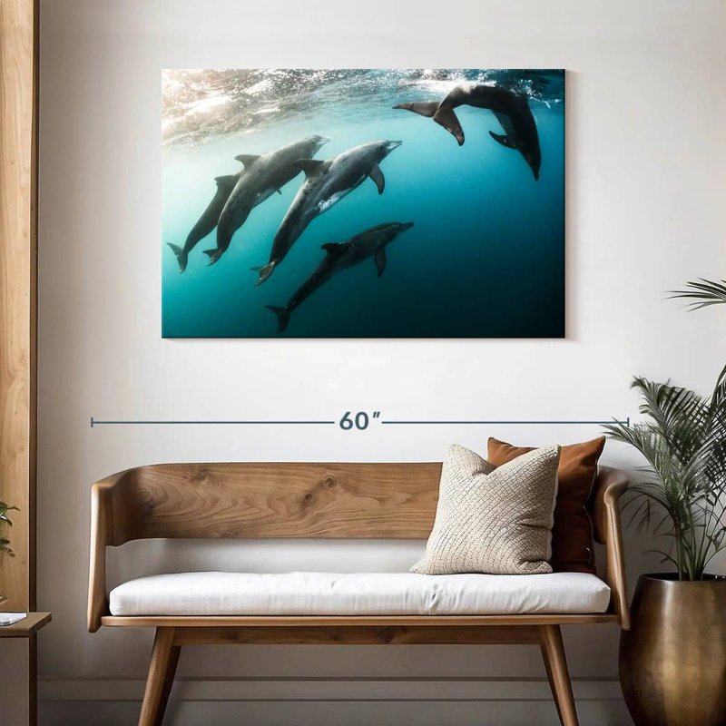 Brampt Dolphin Playmates, 30" H x 45" W