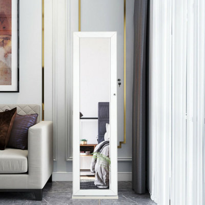 Armoire à bijoux autoportante avec Miroir