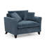 Chaise d'appoint avec accoudoirs et coussin moelleux-390677913