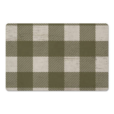 Skookum Farmhouse Living Buffalo Check Bath Rug Gracie Oaks Color: Tan