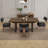 Solid Wood Dining Table Set Farmhouse Extendable Dining Table And Upholstered Chair For Dining Room/Kitchen-110843346-110843350-110843351