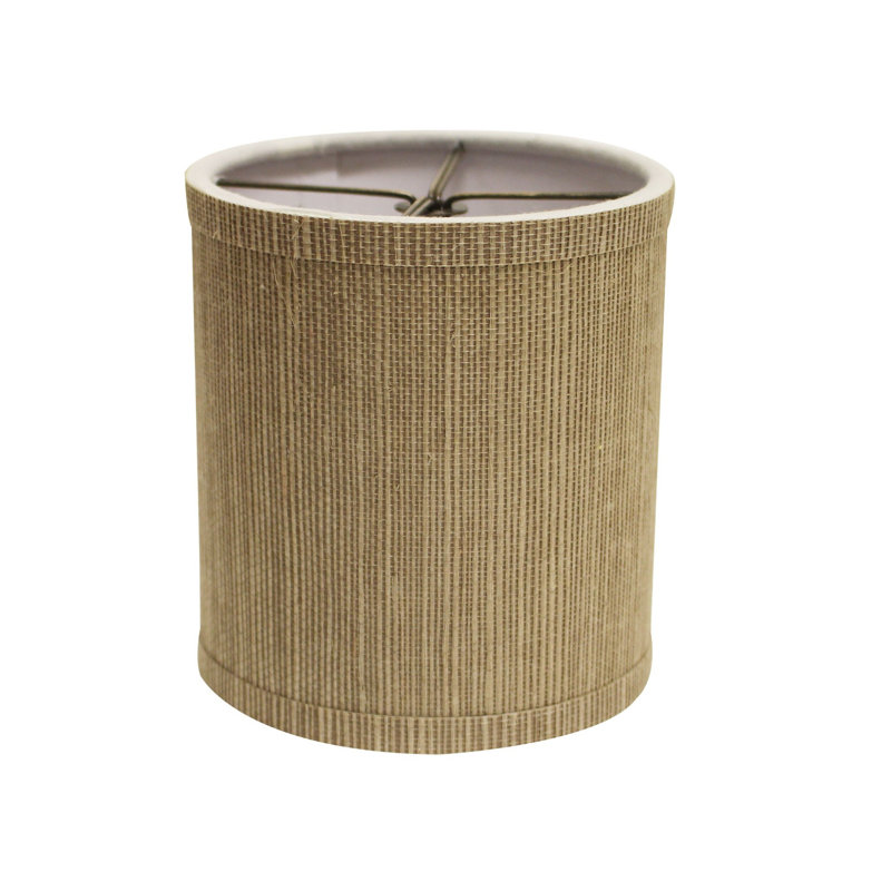 Ensemble de 6 abat-jours cylindriques, H 5 po x l 4 po x P 4 po, Taupe