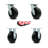 6 Inch Polyolefin Caster Set with Ball Bearings 2 Swivel 2 Rigid Service Caster/SCC-30CS620-POB-2-R620-2