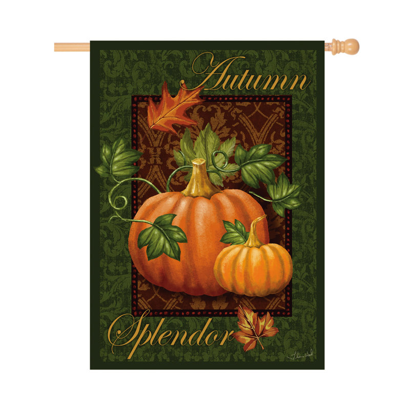 Drapeau, reg, splendeur d'automne