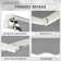Dakota Fields 295cm W x 200cm D Gray Cover Retractable Patio Awning