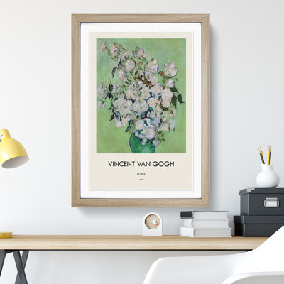 White Roses by Vincent Van Gogh - Picture Frame Art Prints