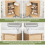 Meuble-lavabo avec lavabo réversible en résine et porte à pousser 15,75 po Dalupiri