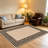 Beige Borderarea rugs for Living Room, Soft and Comfortable, Suitable for all seasons, easy to maintain, machine washable Indoor floor mat, Under Table Farmhouse suitable for Bedroom, Dining Room, Study, Patio, Balcony, Home Decor-2115637292-2114105777