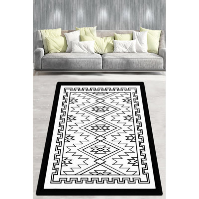 Madalynn Abstract Shag Area Rug