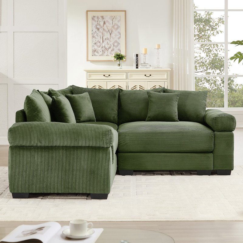 Très grand canapé modulaire Cloud, Vert