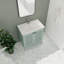 Meuble-lavabo simple avec plateau en céramique 30,47 po Keady-101528044