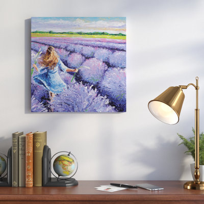 « lavande breeze », reproduction d’art sur toile tendue