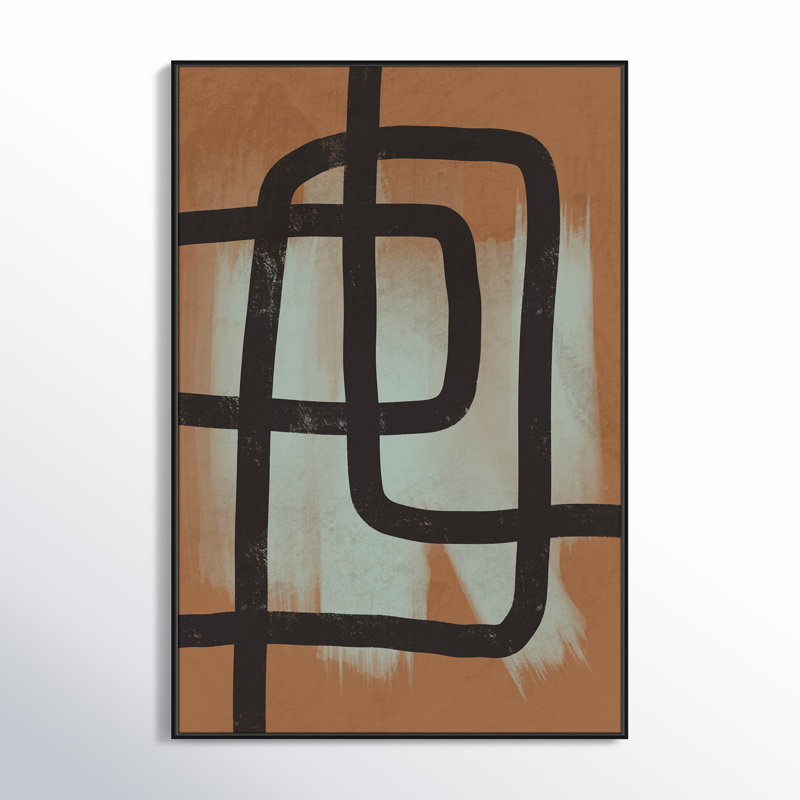 Many Paths Taken 2, 61.5" H x 41.5" W x 2" D, Black