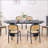 Expandable Dining Table with Solid Top, Modern Design for Versatile Use in Kitchen, Dining, and Living Spaces