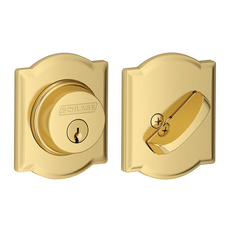 Single Cylinder Deadbolt with Camelot Trim