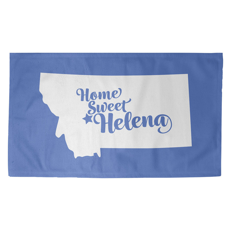 Tapis bleu area montana Helena, Rectangle 2 pi x 3 pi