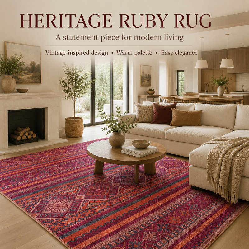 Oriental Cotton and Chenille Flatweave Area Rug, 80 x 150 cm