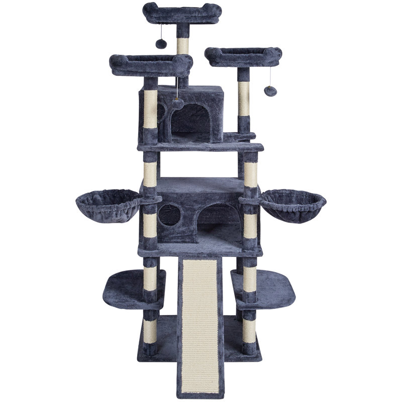 68'' H Cat Tree, Dark Gray