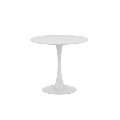 Round Steel Top Dining Table