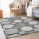 Premium Machine Washable Prisco Charcoal Rug