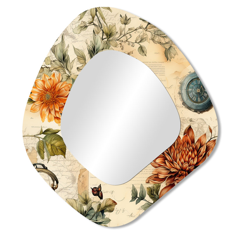 Motif rétro boho rétro - motif bohème irrégulier, 28 po x 25 po